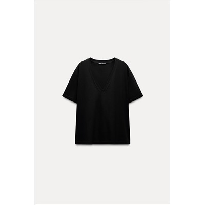 MINIMALIST MERCERISED THREAD T-SHIRT