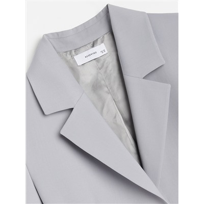 Anzugjacke aus Wollmischung
