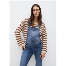 Peto vaquero maternity -  Mujer | MANGO OUTLET España