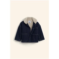 LIMITED EDITION DENIM JACKET WITH FAUX SHEARLING