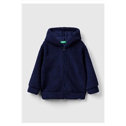 United Colors of Benetton Erkek Çocuk Lacivert Etiket Detaylı Sweatshirt 223A31VZG502C
