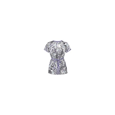 UA Charming Swirls Granite Mock Wrap Print Scrub Top