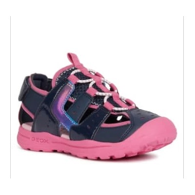 Geox Halbsandalen "Vaniett" in Dunkelblau/ Rosa