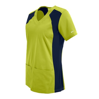 Butter-Soft Scrubs by UA™ V-Neck Top with Knit Side Inserts