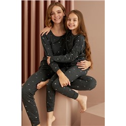 Siyah İnci Antrasit Pijama Takım 22263272
