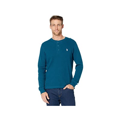 U.S. POLO ASSN. Long Sleeve Solid Thermal Henley