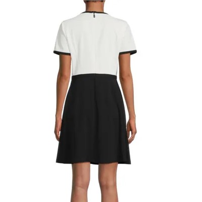 Karl Lagerfeld Paris Scuba Crewneck Mini Dress