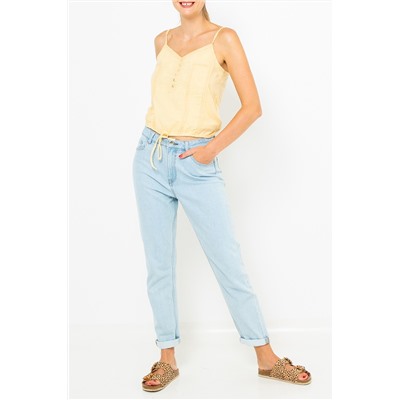 Top Amarillo pastel
