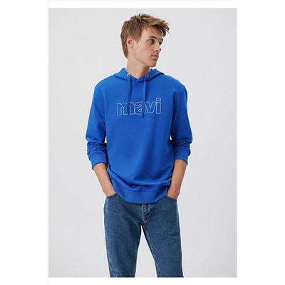 MaviLogo Baskılı Kapüşonlu Sweatshirt 065606-70913