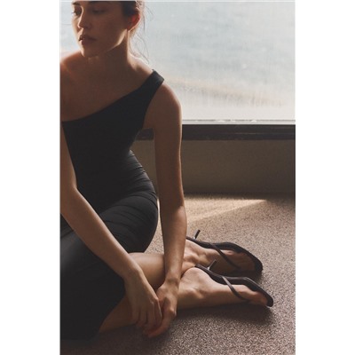 ASYMMETRIC MIDI DRESS