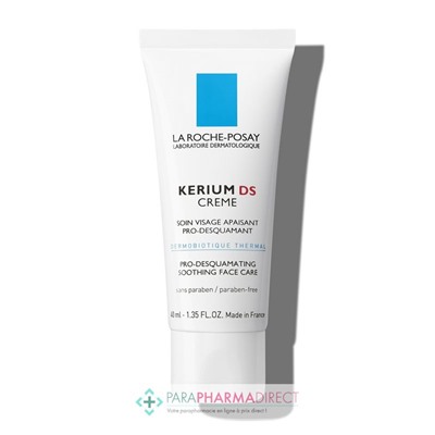 La Roche Posay Kerium DS Crème - Soin Visage Apaisant Pro-Desquamant 40ml