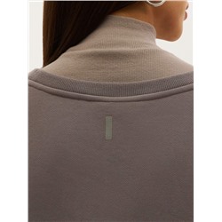 Oversize свитшот POLYMITAM из 100% хлопка с флуоресцентной вышивкой