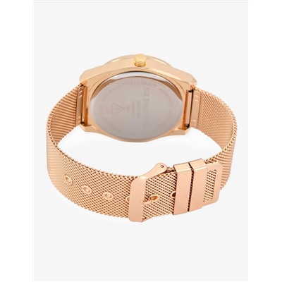 MENS GOLD MESH STRAP WATCH