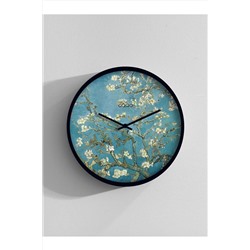 OQQO Almond Blossom El Yapımı Ahşap Duvar Saati DVRSAAT-1