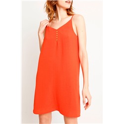Vestido recto Naranja