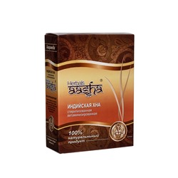 [AASHA HERBALS] Хна для волос индийская ВИТАМИНИЗИРОВАННАЯ стерилизованная, 80 г