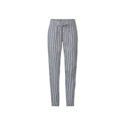 esmara® Damen Leinenhose mit Gummizugbund und Bindeband
