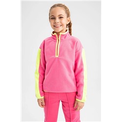 Defacto Kız Çocuk Relax Fit Içi Yumuşak Tüylü Polar Sweatshirt Y7796A622WN
