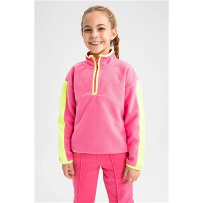 Defacto Kız Çocuk Relax Fit Içi Yumuşak Tüylü Polar Sweatshirt Y7796A622WN
