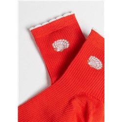 Kurze Socken für Mädchen mit maritimem Motiv