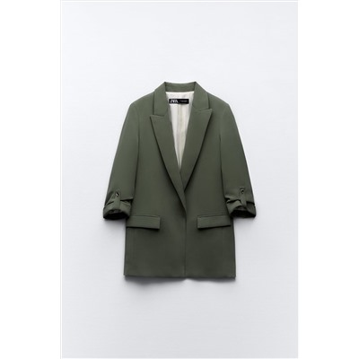BLAZER WITH ROLLED-UP SLEEVES