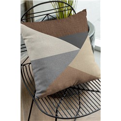 Viva Home 43x43cm Leke Tutmaz Premium Tay Tüyü Kumaş Çift Taraflı Kırlent Geometrik Yastık Kılıfı Krl391 KRL347