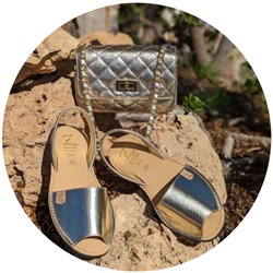 AB. Zapatos 3204 platino+PELLE · COCO · (450) oro