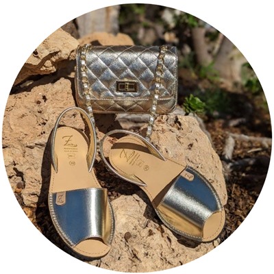 AB. Zapatos 3204 platino+PELLE · COCO · (450) oro