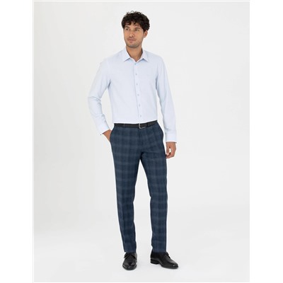 Açık Mavi Slim Fit Uzun Kollu Gömlek