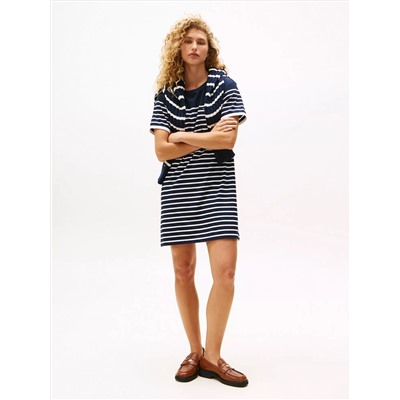 Stripe Pocket T-Shirt Dress