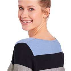 Damen Strickpullover mit Blockstreifen