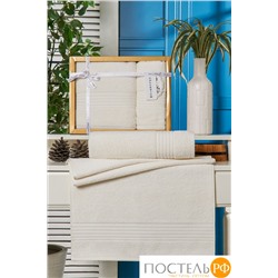 12194 Комп. Пол. PHILIPPVS махр.жакард в короб. (50x90/70х140) 2 шт.HUMA кремовый