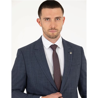 İndigo Slim Fit Takım Elbise