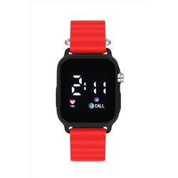 Aqua Di Polo 1987, Kırmızı Silikon Unisex Dijital Led Kol Saati APWR033310