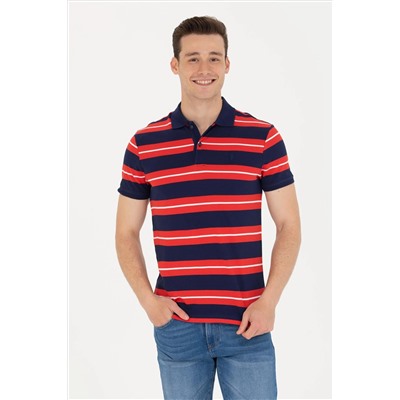 Erkek Lacivert Polo Yaka Tişört