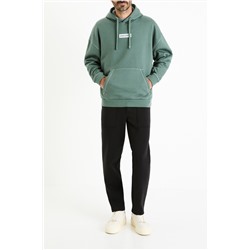 Sudadera oversize con capucha - Verde