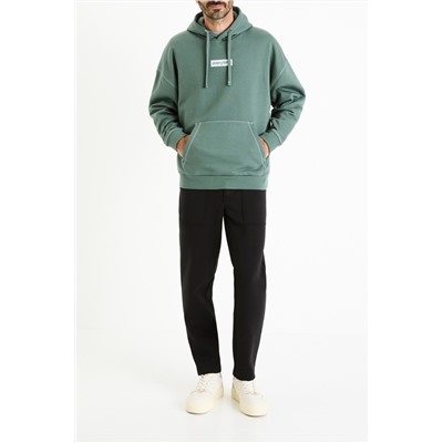 Sudadera oversize con capucha - Verde