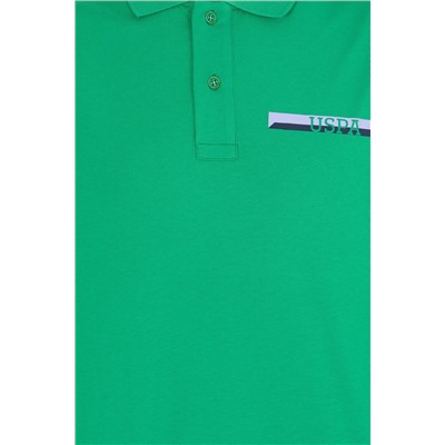 Erkek Yeşil Oversize Polo Yaka Tişört