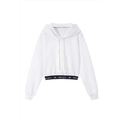Sudadera corta Blanco