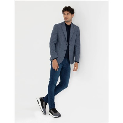 Koyu Mavi Slim Fit Ceket