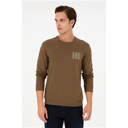 Erkek Haki Sweatshirt