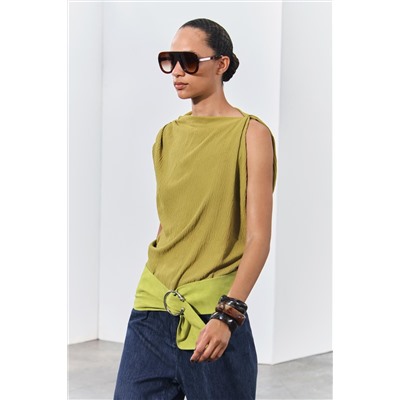 ASYMMETRIC RUSTIC TOP