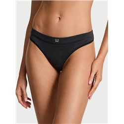 Cotton Logo Cotton Thong Panty