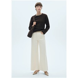 Jeans culotte tiro medio