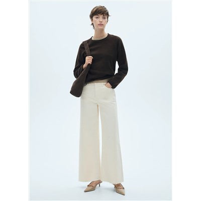 Jeans culotte tiro medio