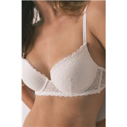 Sujetador GORGEOUS push up encaje blanco