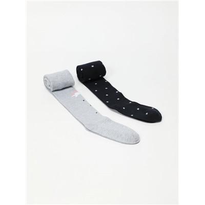 PACK OF 2 PAIRS OF PRINTED TIGHTS