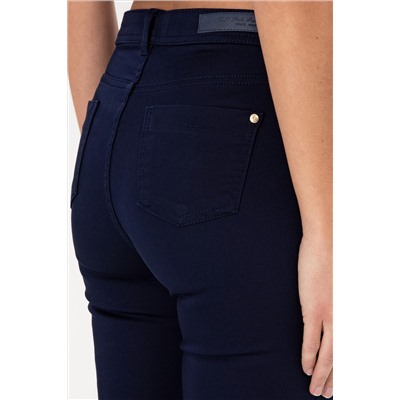 Kadın Lacivert Kanvas Toothpick Fit Pantolon