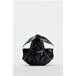 STUDDED MINI BUCKET BAG