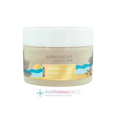 Alphanova Sun Gommage Délicieux Parfum Monoï BIO 200 ml